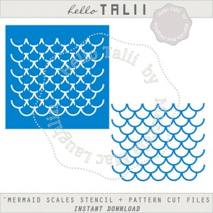 MERMAID SVG Digital Stencil Die Cut Scales Little Mermaid - Etsy