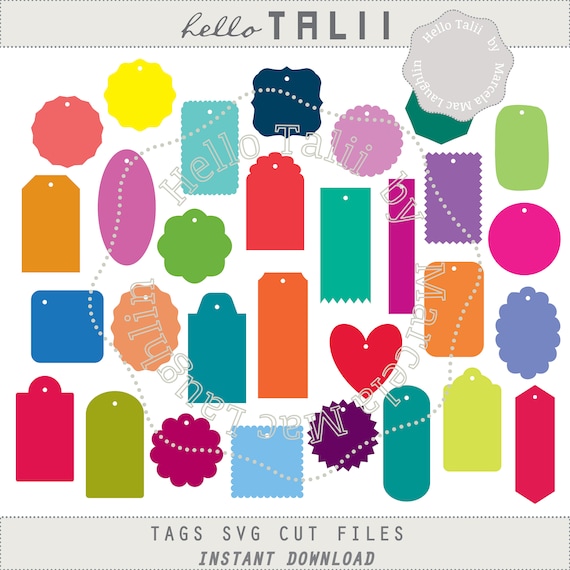 Pretty Tag Shape Gift Tag Shape Clipart