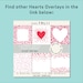 HEARTS Overlays Transparent PNG+ JPG Digital Papers- Red Hearts Clipart ...