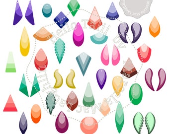 EARRING STACKS Svg Cut Files BUNDLE: 35 shapes Endless Combinations + 9 Display Cards Svg + Eps + Dxf + Png - 250+ files Silhouette Cricut