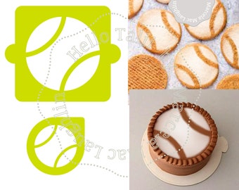 TENNIS Stencil SVG Cut files Bundle- DIGITAL Tennis Ball Cake Stencil + Cookie Stencil Svg + Dxf + Eps + Png Tennis Player Party Decorations