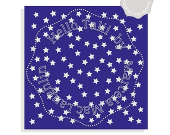 STARS Digital Stencil SVG Cut Files- Stars Confetti Stencil Overlay Svg Dxf Studio3+ Png 4th of July Decor Cards Independence Day Silhouette