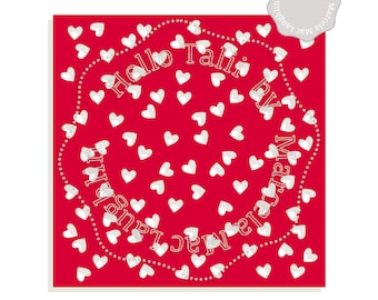 HEARTS CONFETTI Digital Stencil SVG Cut Files- Hearts Stencil template Valentine's Day overlay Svg Dxf Studio3 + Png Wedding Decor Silhouett