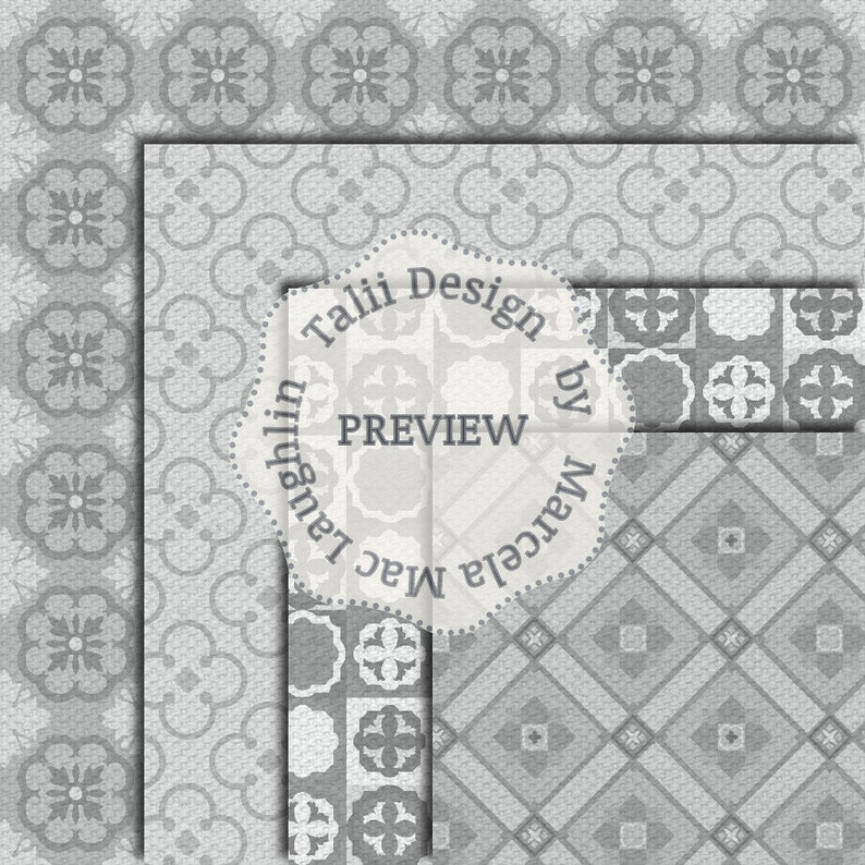 GREY LINEN Digital Paper Linen Textures With Tile Drawing Etsy UK