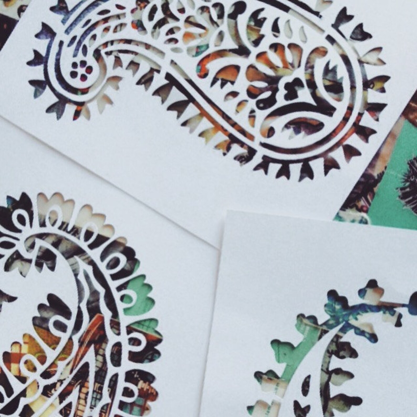 Paisley Stencil SVG Cutting Files DIGITAL 3 Indian Stencils Etsy