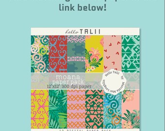 MOANA Bordes CLIP ART- 17 bordes digitales en color negro