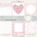 HEARTS Overlays Transparent PNG+ JPG Digital Papers- Red Hearts Clipart ...