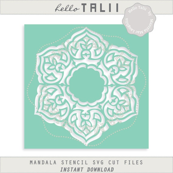 Download Mandala Digital Stencil Svg Cut File Clipart Decorative Etsy PSD Mockup Templates