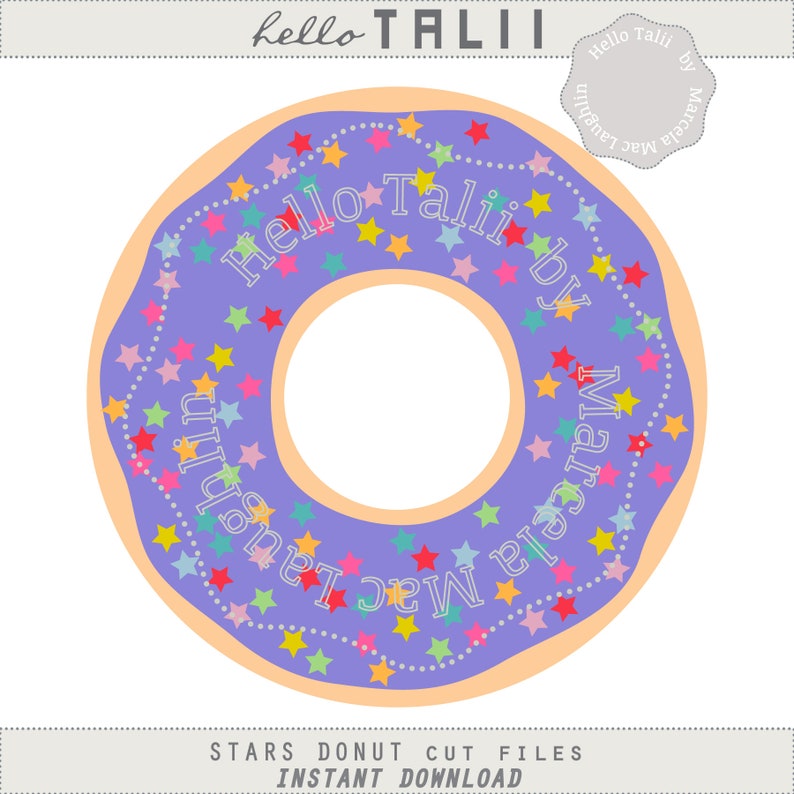 Download DONUT BUNDLE SVG Cut Files 4 Donuts Layered Svg with | Etsy