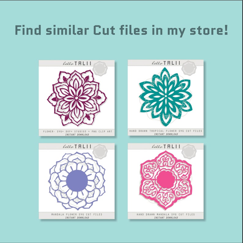 Download INDIAN FLOWER SVG Cut file Mandala Embellishment Digital ...