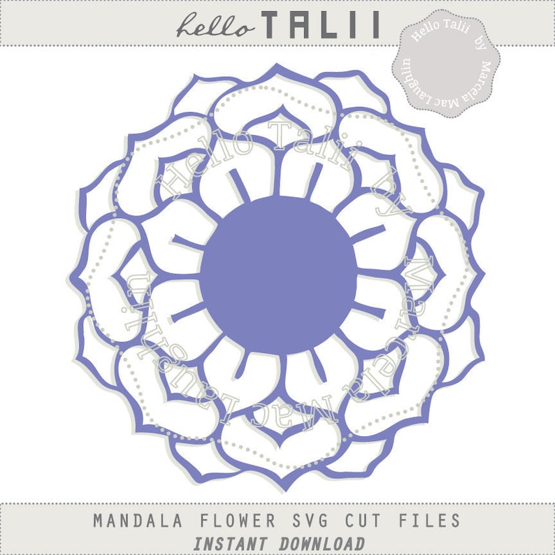 Download MANDALA SVG Cut file Clipart Mandala Digital Flower | Etsy