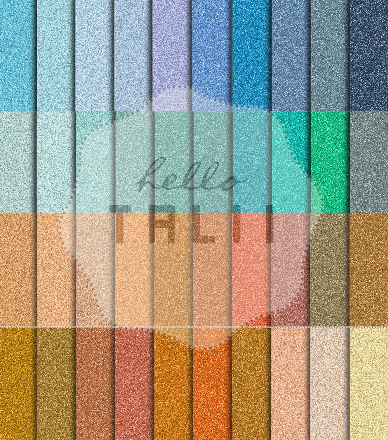 GLITTER PAPER BUNDLE 120 Digital Glitter Papers Multicolor Etsy