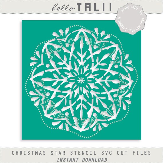 Download Free Christmas Star Stencil Digital Stencil Cut Files Svg Png Etsy SVG DXF Cut File