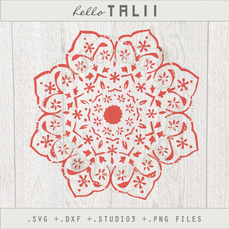 Flower Mandala DIGITAL Stencil MANDALA SVG Cut files ...