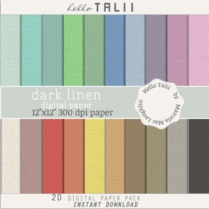 LINEN Digital Paper- 20 Linen Textures in bright Rainbow colors Fine Fabric Backgrounds x cards invitations bridal and baby shower weddings
