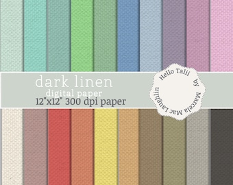 LINEN Digital Paper- 20 Linen Textures in bright Rainbow colors Fine Fabric SEAMLESS Backgrounds for cards bridal and baby shower weddings