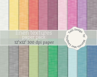 LINEN Digital Paper- RAINBOW Linen Textures Fine linen fabric Crosshatch backgrounds Pastel Rainbow Paper Bright colors linen Summer Decor