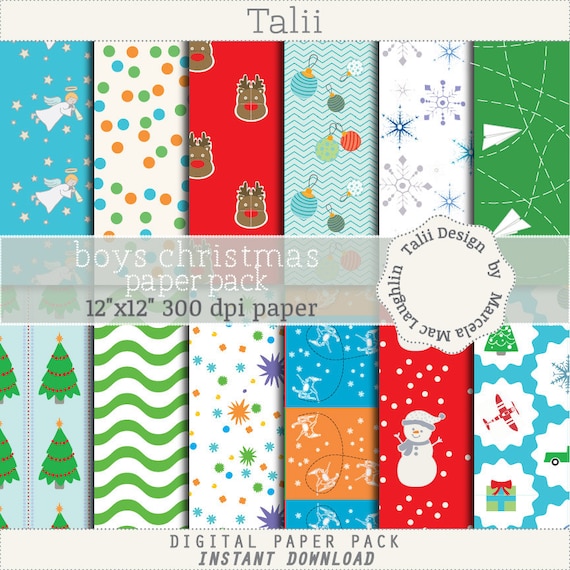 boys christmas wrapping paper