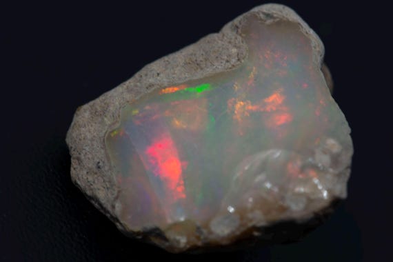 Rough Ethiopian Opal Crystal: 18+ ct Large Freeform for Cutting (15x10x5mm)