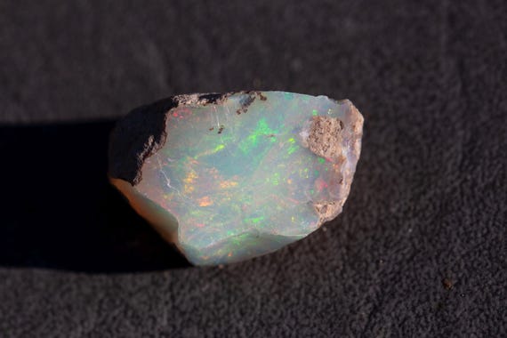 Rough Ethiopian Opal Crystal: 18+ ct Large Freeform for Cutting (20x14x7mm)