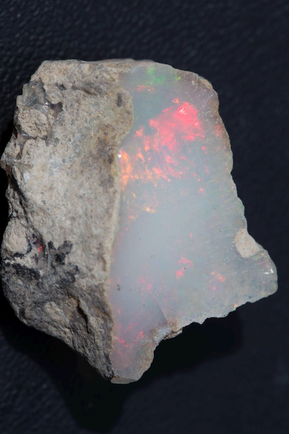 Rough Ethiopian Opal Crystal: 19+ ct Large Freeform for Cutting (17x10x5mm)