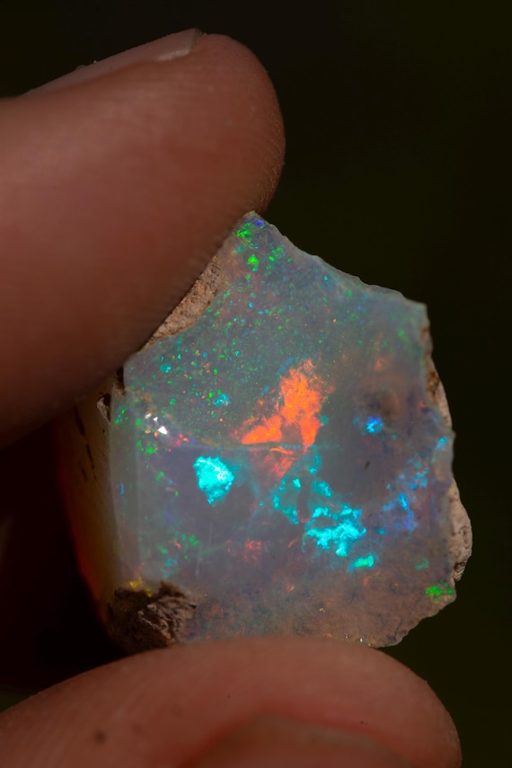 Incredible 15 ct carat Large Size Rough Opal Freeform Rock A++++ Fire