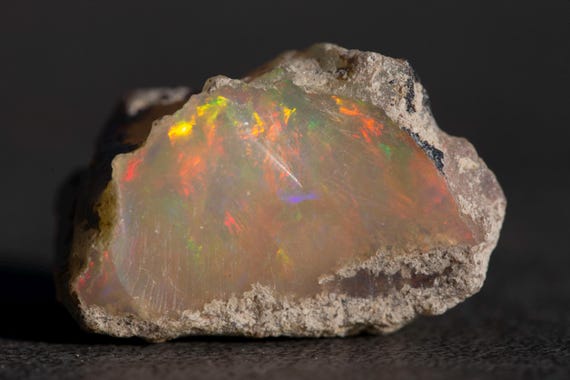 Rough Ethiopian Opal Crystal: 26+ ct Large Freeform for Cutting (20x17x5mm)