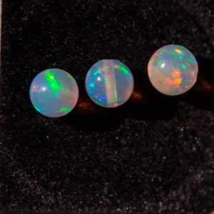 Three Sphere Opal Beads   **** 3 Individual Beautiful Sphere 4.4 mm Opal beads