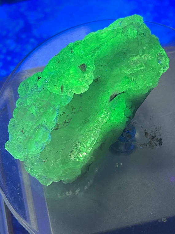 Rough Parcels — UV reactive Hyalite Opal Rough Beautiful No  Fire only UV reactive 46 gram hyalite opal medium grade was 400.00