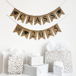 Graduation Party | Graduation Decorations | Class of 2025  | Grad Party Decorations | College Bound | Burlap Banner