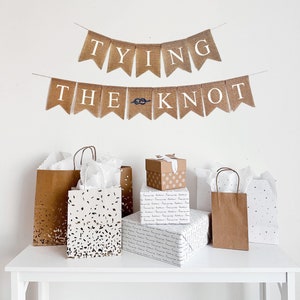 She’s Tying The Knot Bridal Shower Banner | Bridal Shower Decorations | Bachelorette Party | Tying the Knot Banner | Nautical Bridal Shower