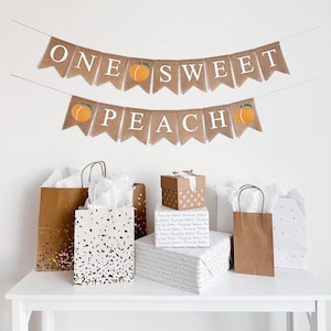 Peach Party Decor, 1st Birthday Girl, Baby Shower Decorations, Gender Reveal, Girl Party Decorations, One Sweet Peach First Birthday
