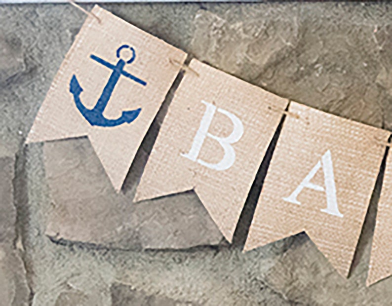Nautical Baby Shower Banner B458 Baby Boy Nautical Banner Boy Baby Shower Decor Boy Baby Shower Banner Navy Baby Shower Banner