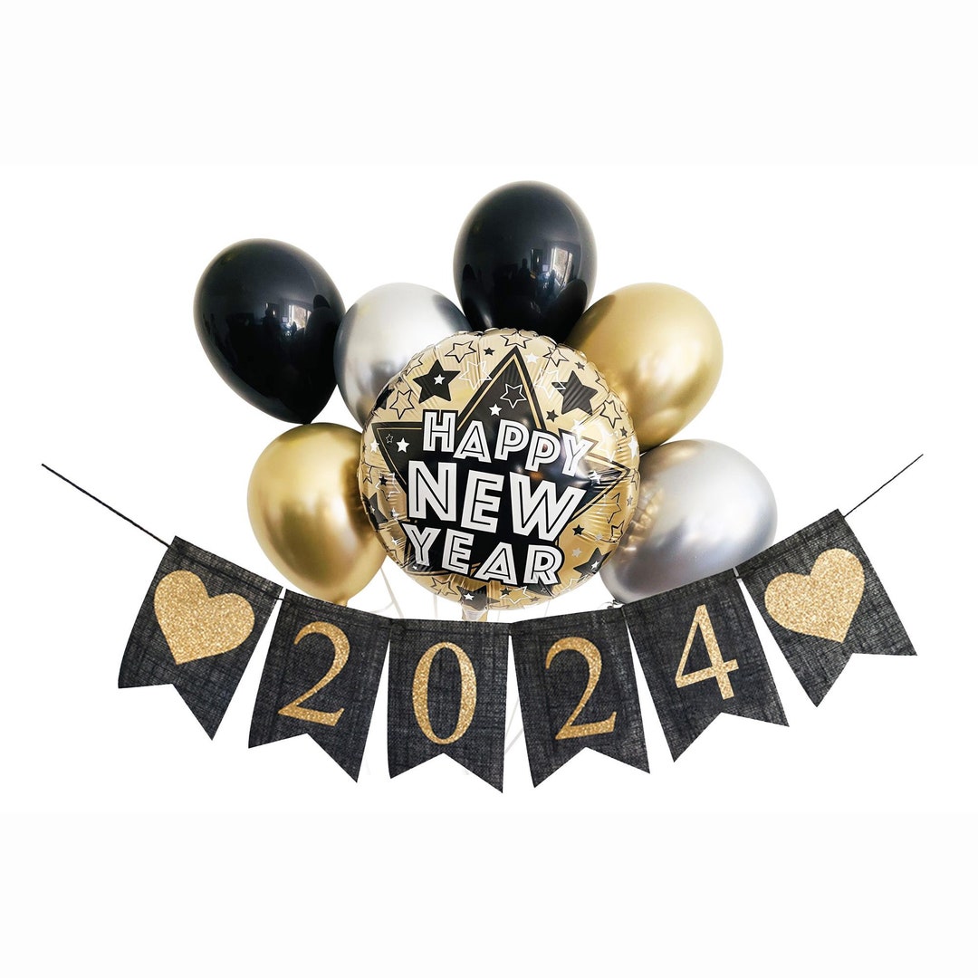New Years Eve Decorations, New Year Banner, 2024 New Year Banner, New