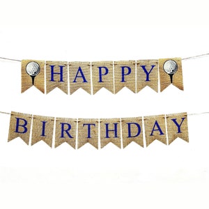 Golf Birthday Party Decorations, Happy Birthday Banner, Golf Birthday Banner, Golf Banner B1251