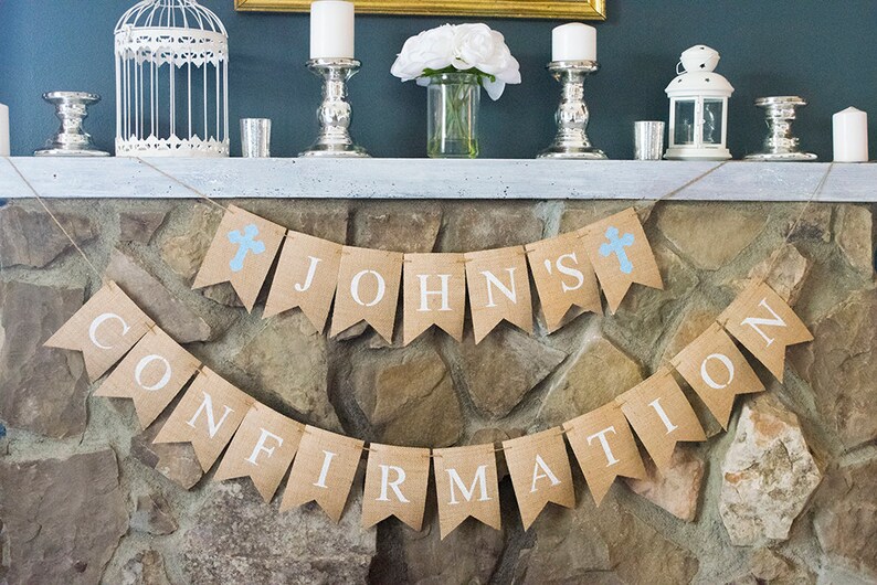 Personalized Boy Confirmation Banner Boy Religious - Etsy