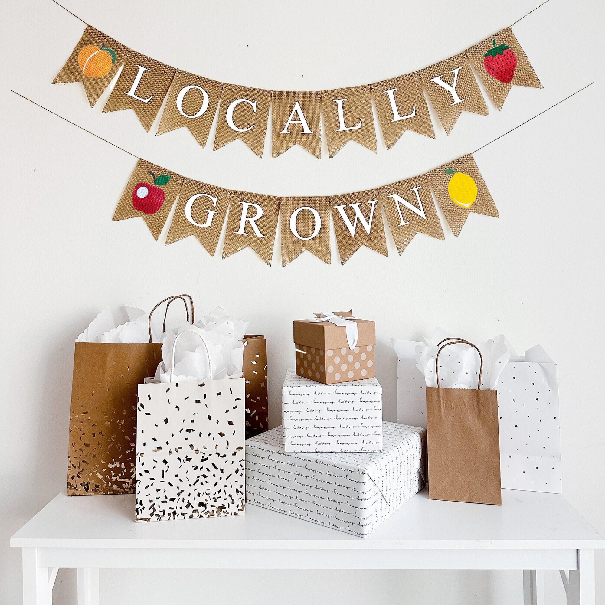 Bauernmarkt Babyparty-Dekoration Set – Inkl. Banner, Ballons & Hintergrund Für Geschlechtsoffenbarung