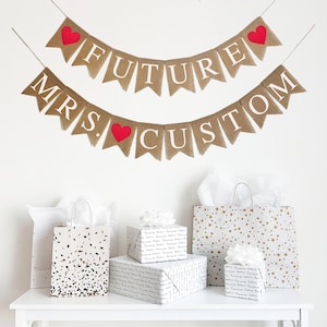 Future Mrs | Engagement Party Decorations | Miss to Mrs Banner | Custom Banner | Bridal Shower Themes | Bridal Decorations