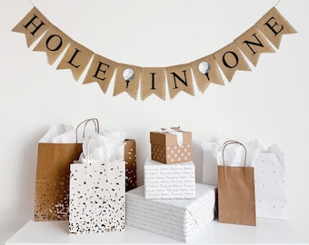 Hole In One Birthday | Baby Boy First Birthday | Hole in One Banner |  Golf Decorations | 1st Birthday Decorations | Golf Party
