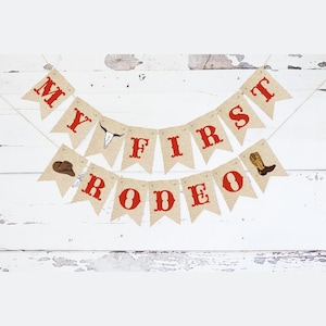 Western erste Geburtstagsparty, Western Party Dekoration, Mein erstes Rodeo Karton Banner, Cowboy Geburtstag Dekoration, Rodeo Motto Party Schild, P174
