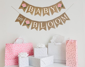 Baby in bloei babyshower | Decoratie tuinfeest | Decoraties voor babyshowers | Het is een meisje | Gender-onthullingsfeest | Mama in spe |