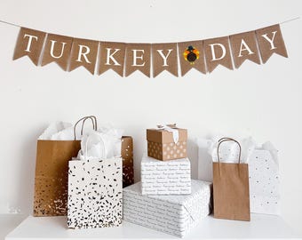 Truthahn Banner | Erntedank Dekorationen |  Truthahn Banner | Erntedank-Girlande, | Truthahn Deko Ideen | Friendsgiving Banner