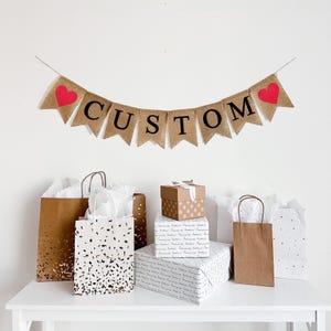 Banner personalizado / Decoraciones para baby shower / Banner personalizado / Decoración para bodas / Letrero para despedida de soltera / Decoración para fiesta de cumpleaños