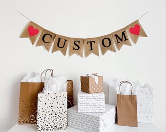 Personalized Banner | Baby Shower Decorations | Custom Banner | Wedding Decor | Bridal Shower Sign | Birthday Party Decor