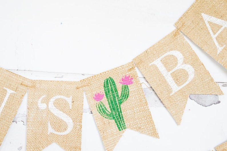 Fiesta Baby Shower Decor B925 Cactus Shower Garland Fiesta Baby Shower Garland Cactus Baby Shower Decoration Fiesta Baby Shower Banner