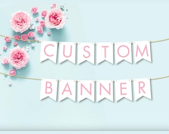 Banner personalizado, banner personalizado, diseñe su propio banner, banner de bricolaje, banner de cartulina, P161