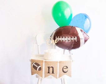 Football First Birthday Decor, Football Party Decor, Football Banner, Football One Year Party Pack, Football Birthday Kit, COL006