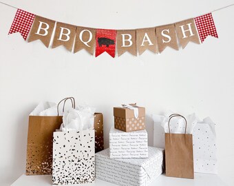 BBQ Banner | Backyard Party | BBQ Party Ideas | Picnic Theme Ideas | Summer Birthday Theme | Summer Baby Shower |