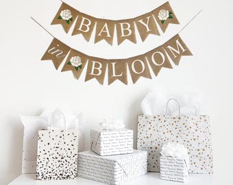 Baby in bloei babyshower | Babyshower met wilde bloemen | Decoraties voor babyshowers | Het is een meisje | Gender Reveal-feest voor meisjes | Babyshower met bloemen