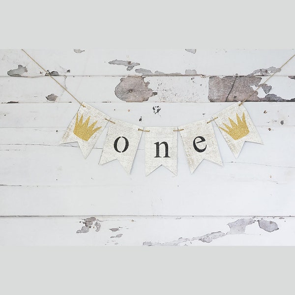 One Banner, A Wild One Banner, Wild One Highchair Banner, Wild 1, 1st Birthday, Inspired by Where the Wild Things Are, B267